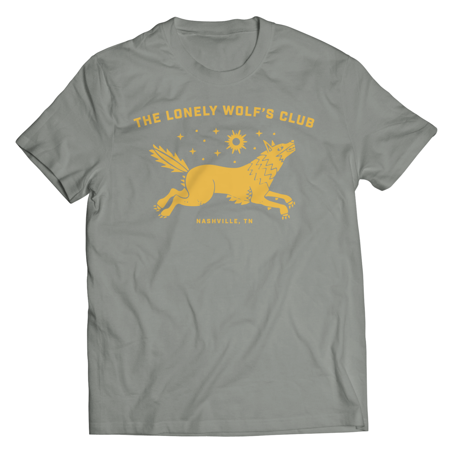 LONELY WOLF GRAY TEE